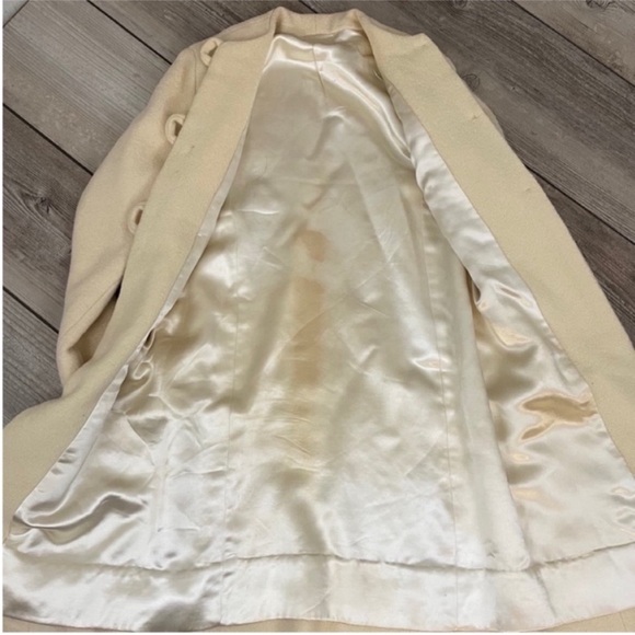 Vintage Set Womens Sleeveless Crew Neck Shift Dress Women’s M‎ Ivory Over Coat - Picture 14 of 14